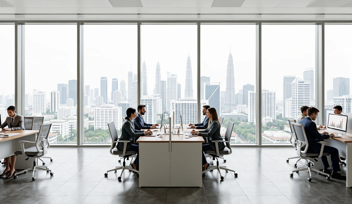 Professional Malaysian corporate environment